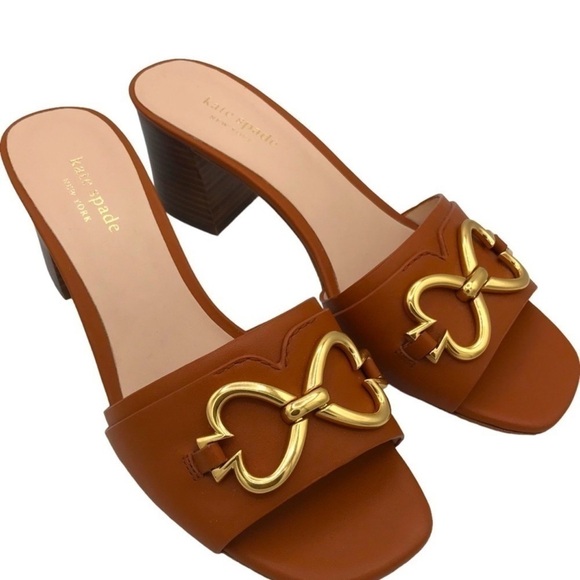 Kate Spade Elouise slip-on sandal heel shoes - Picture 3 of 3